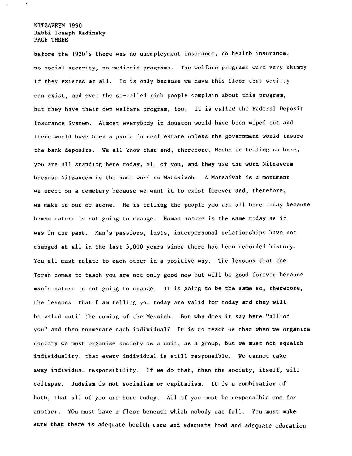 nitzavim 1990