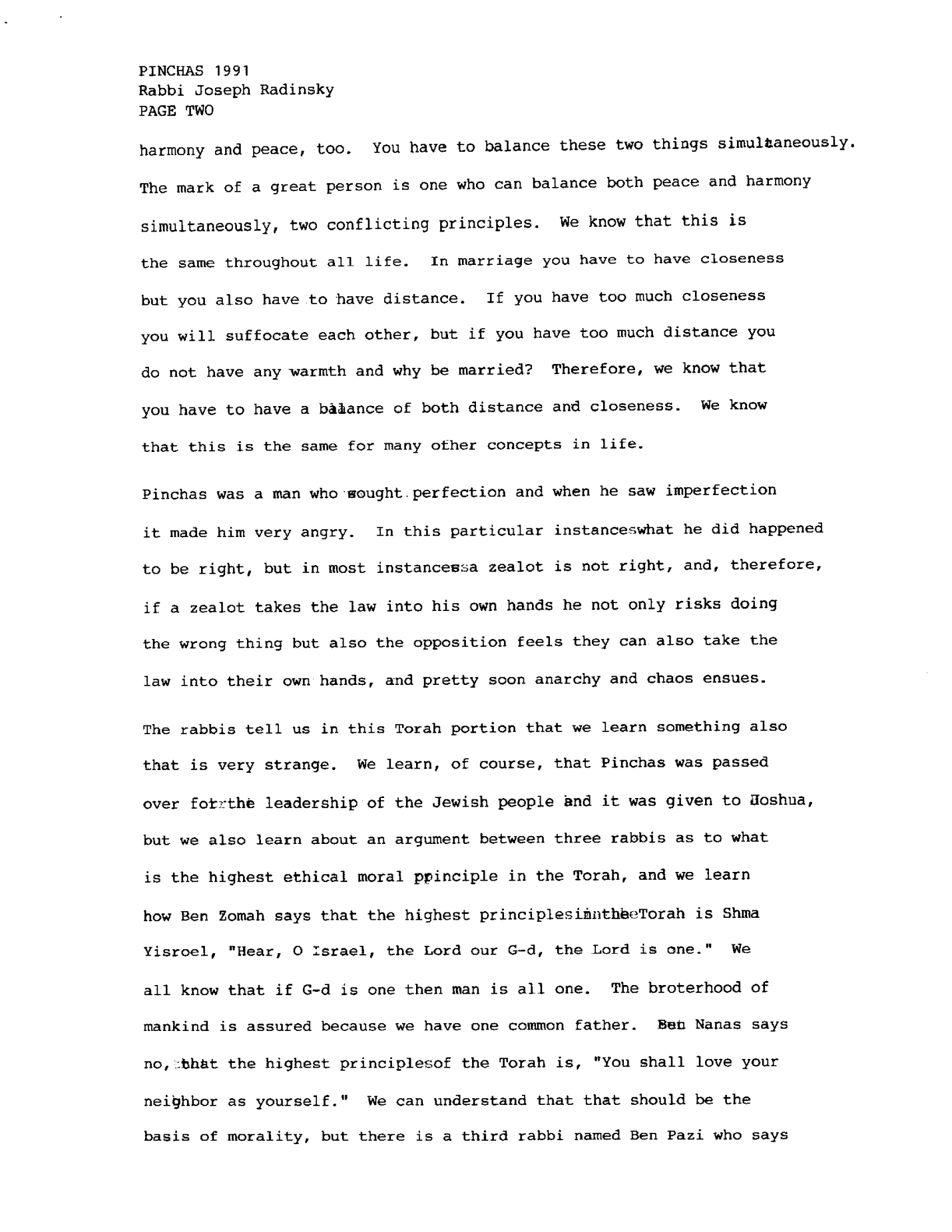 pinchas 1991