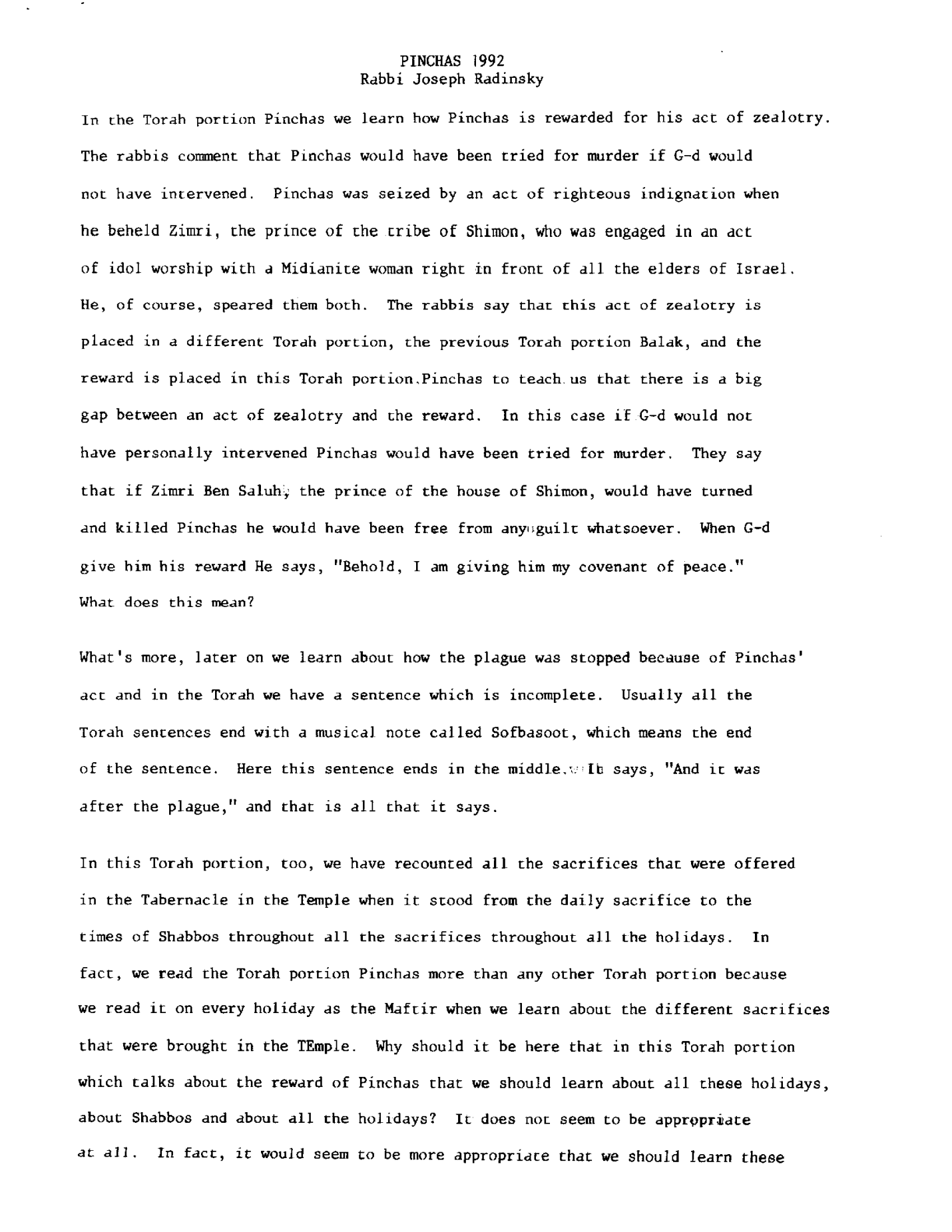 pinchas 1992