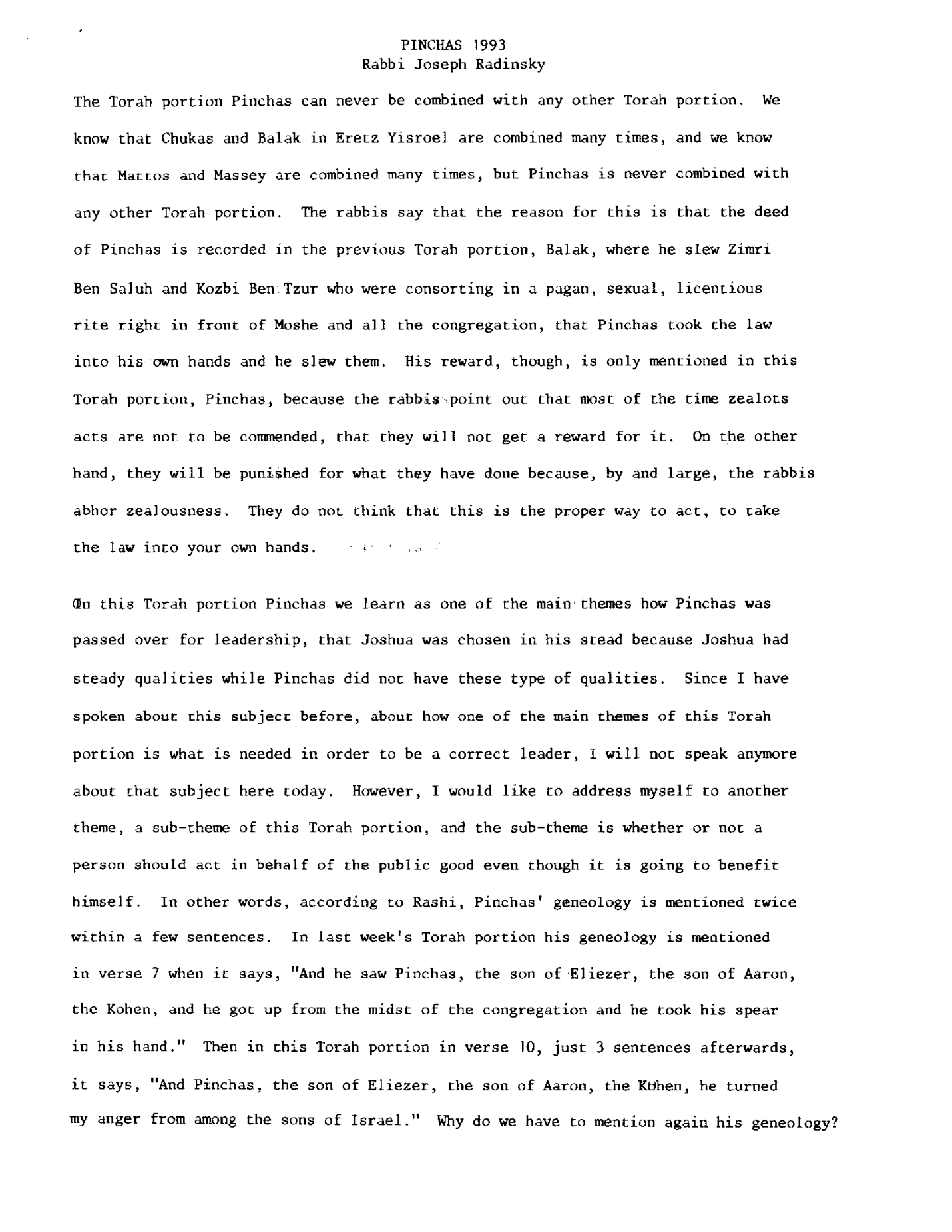 pinchas 1993